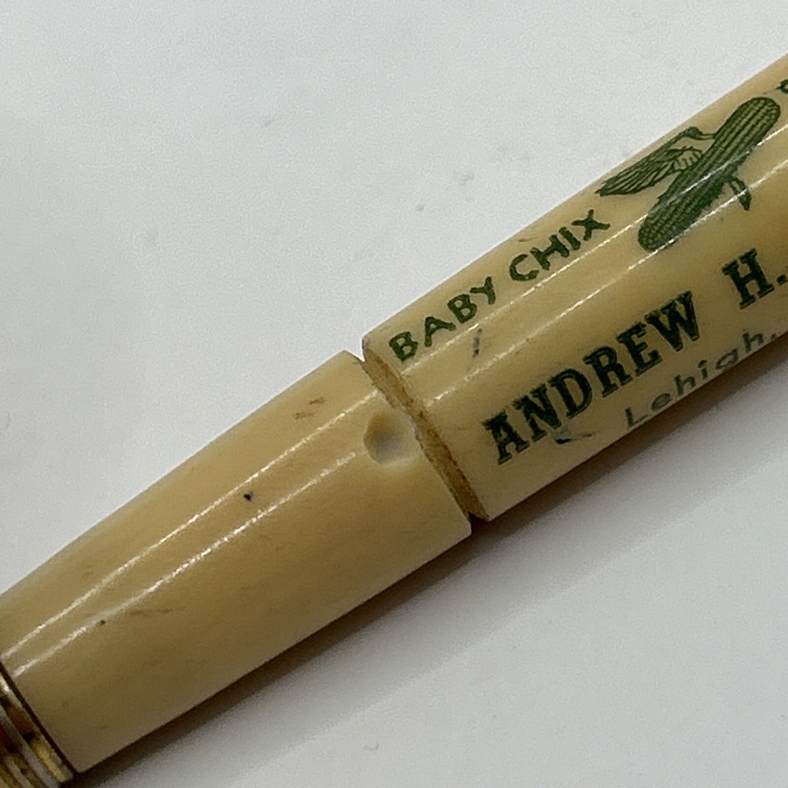 VTG Mechanical Pencil ANDREW H. SCHMIDT Lehigh, Kansas Baby Chix Seed Corn