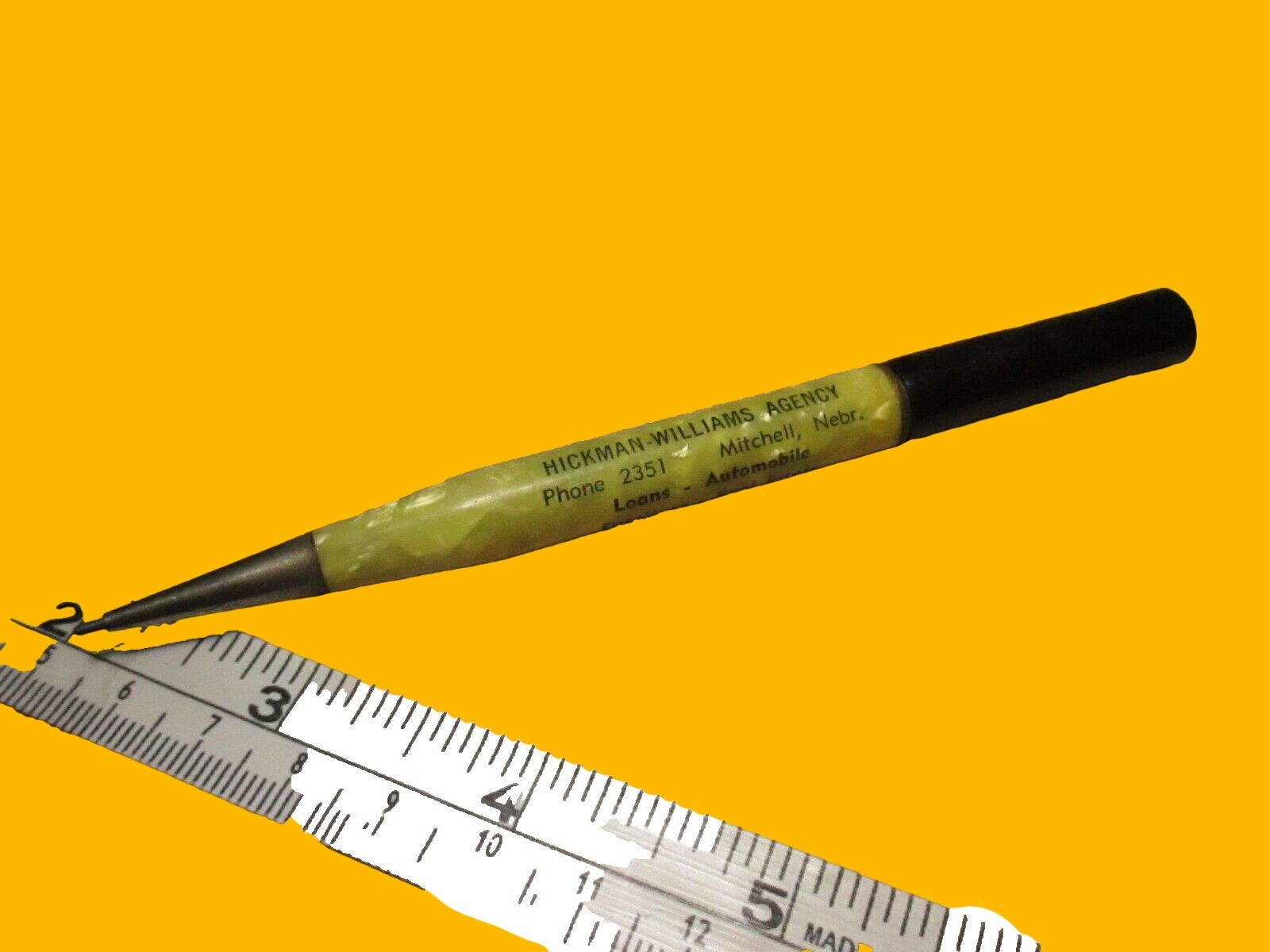 Vintage Mitchell Nebraska Insurance Agency Mechanical Pencil Ritepoint St Louis