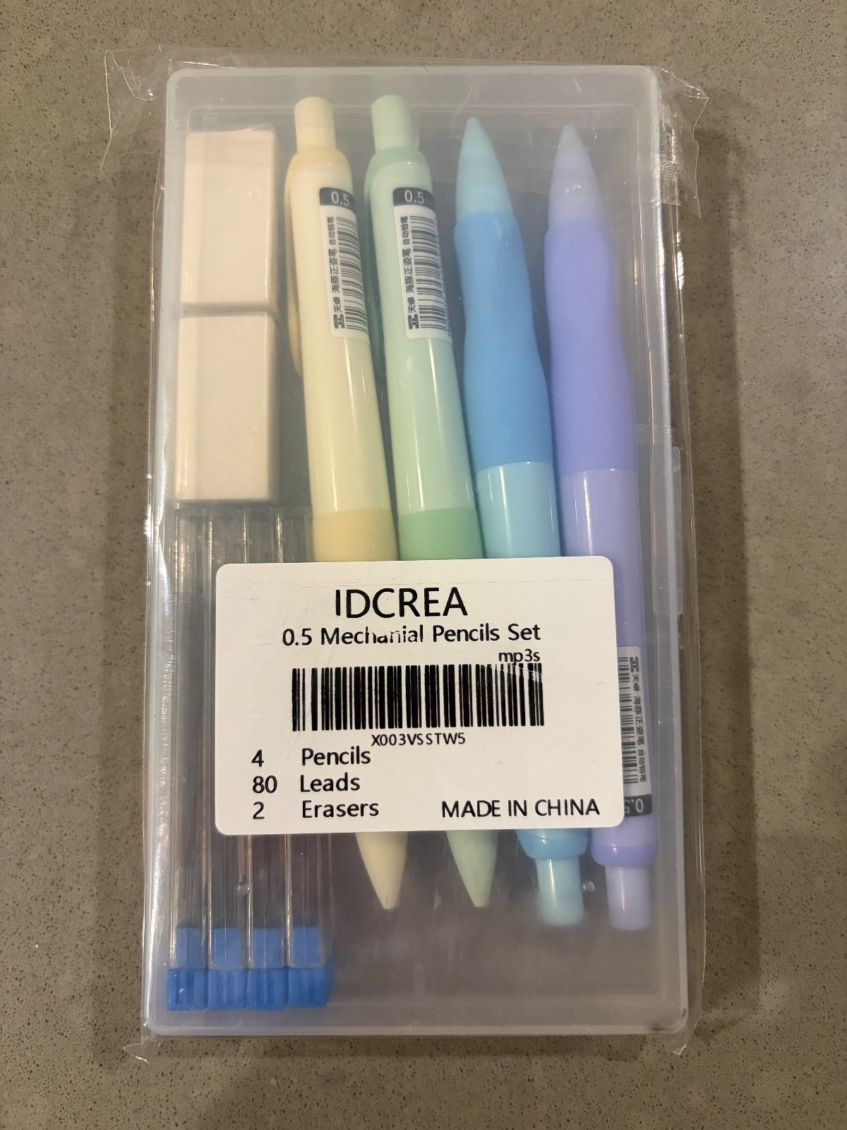 Mechanical Pencil Set 4PCS Pastel Mechanical Pencils 0.5