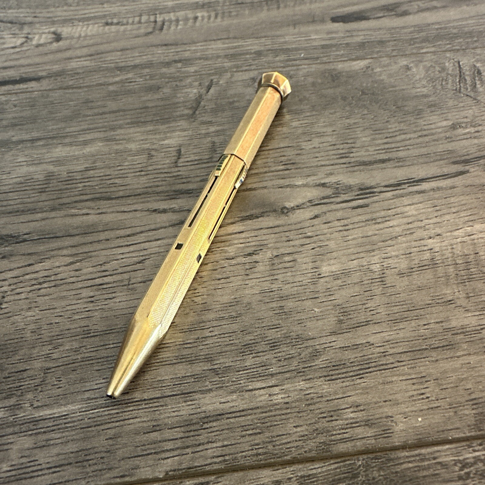 Vtg FEND SUPER NORMA Patent 4 Multi Color MECHANICAL PENCIL GOLD Germany