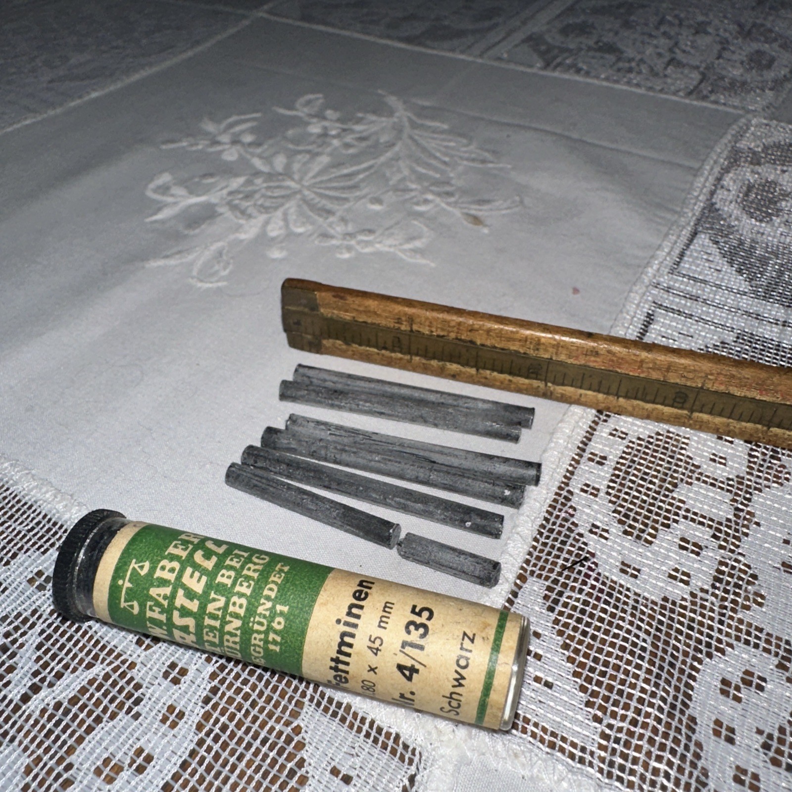 Vintage A. W. Faber Castell NOS 6pk Tube 3.8 X45mm Mechanical Pencil Lead 1-3/4″