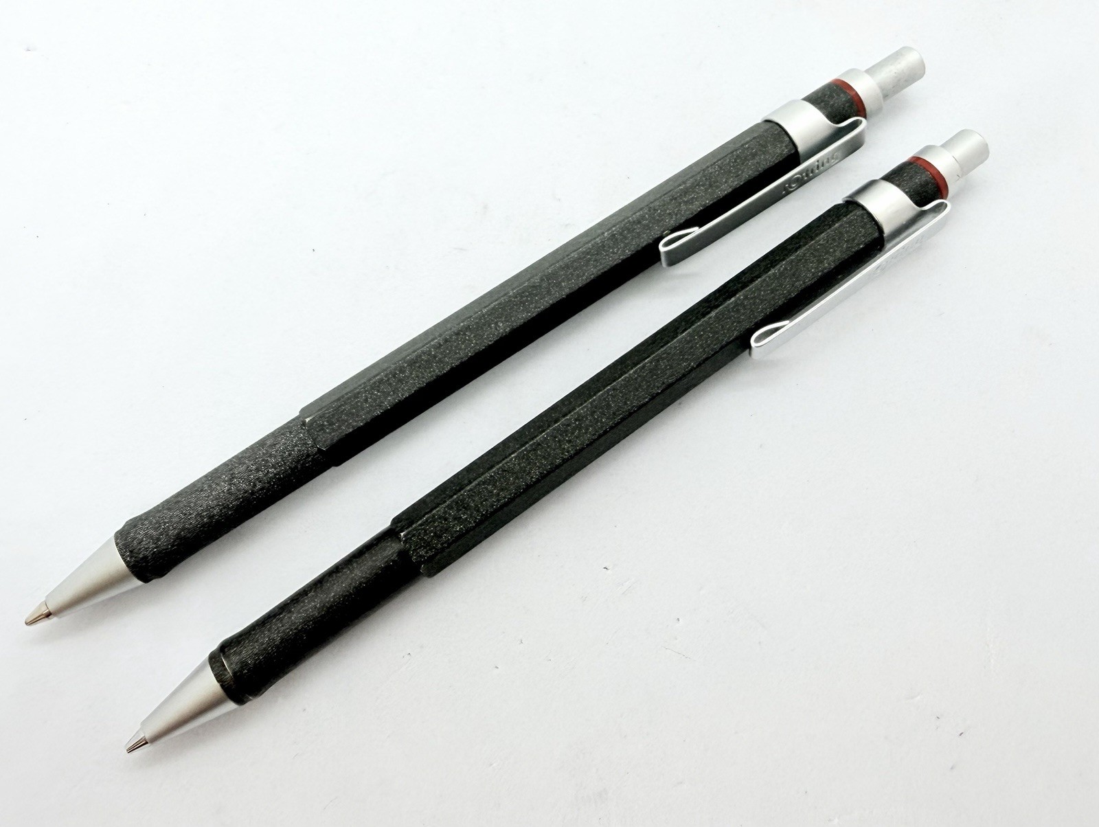 Rotring Newton Lava Ballpoint Pen & Mechanical Pencil Double Push Knock Set Box