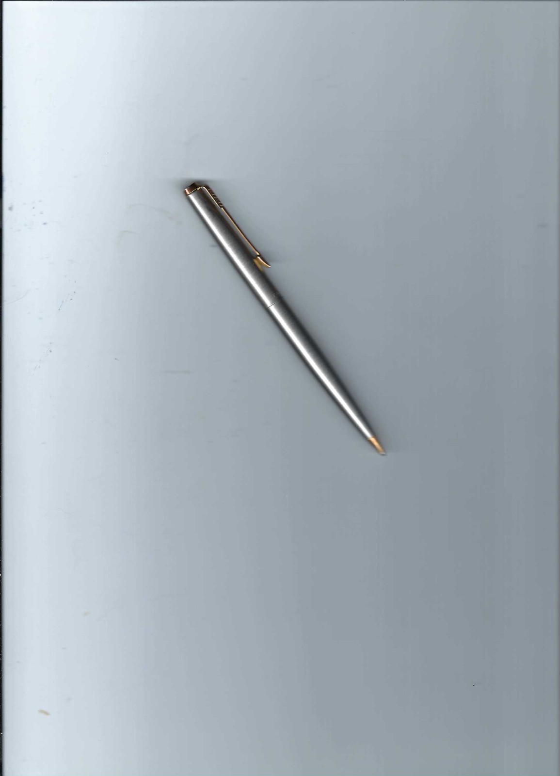Vtg. Parker Brushed Stainless Steel & Gold Trim Twist Mechanical Pencil-U.S.A.