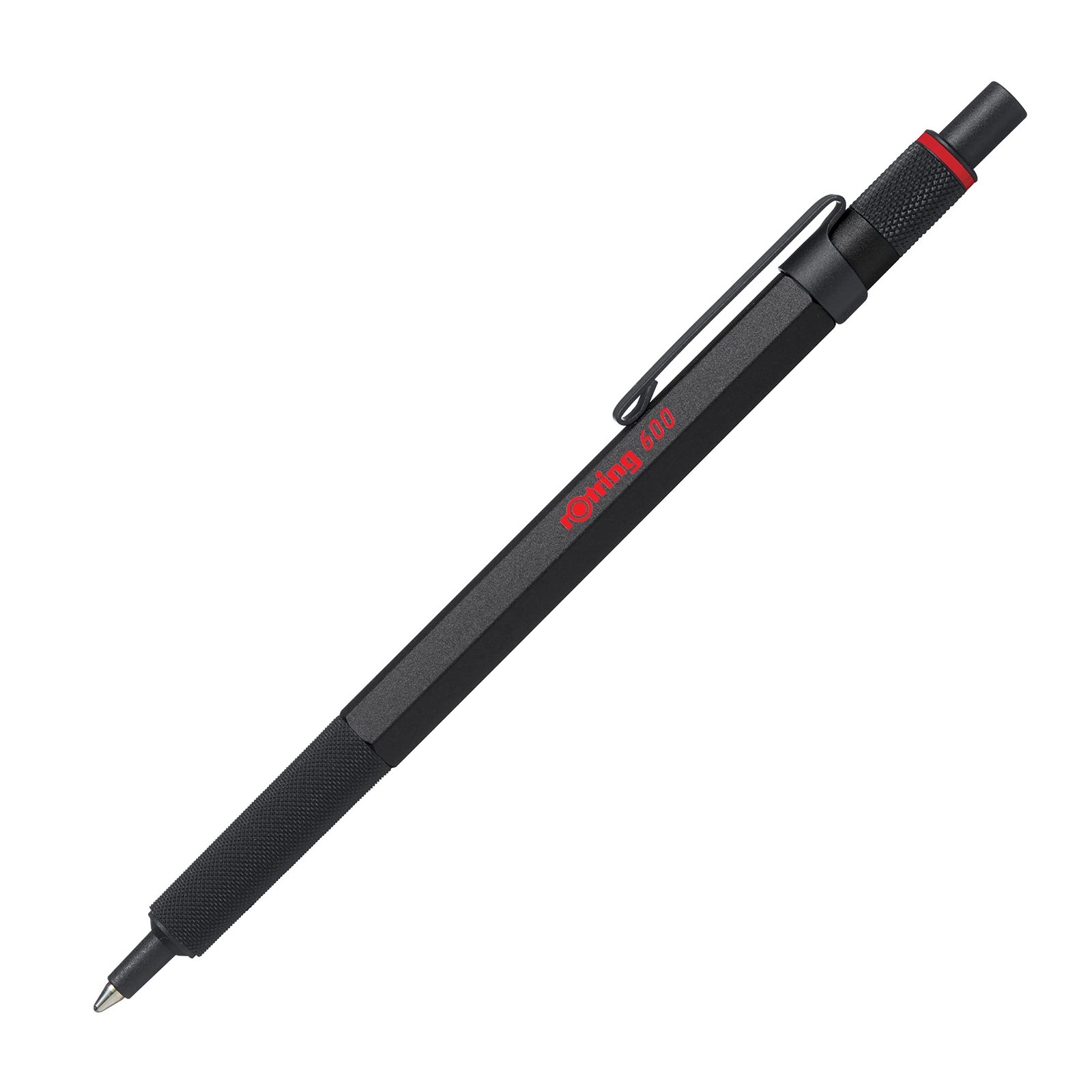 rOtring 600 Metal Mechanical Pencil Black Brass Mechanism Ergonomic Design