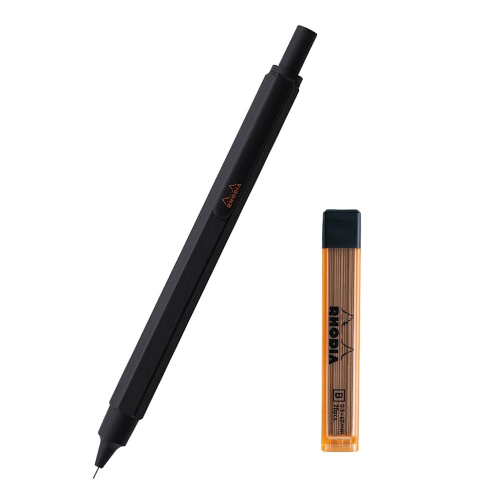 RHODIA Script Mechanical Pencil Refill Set 0.5mm Black RHODIA cf9299amz