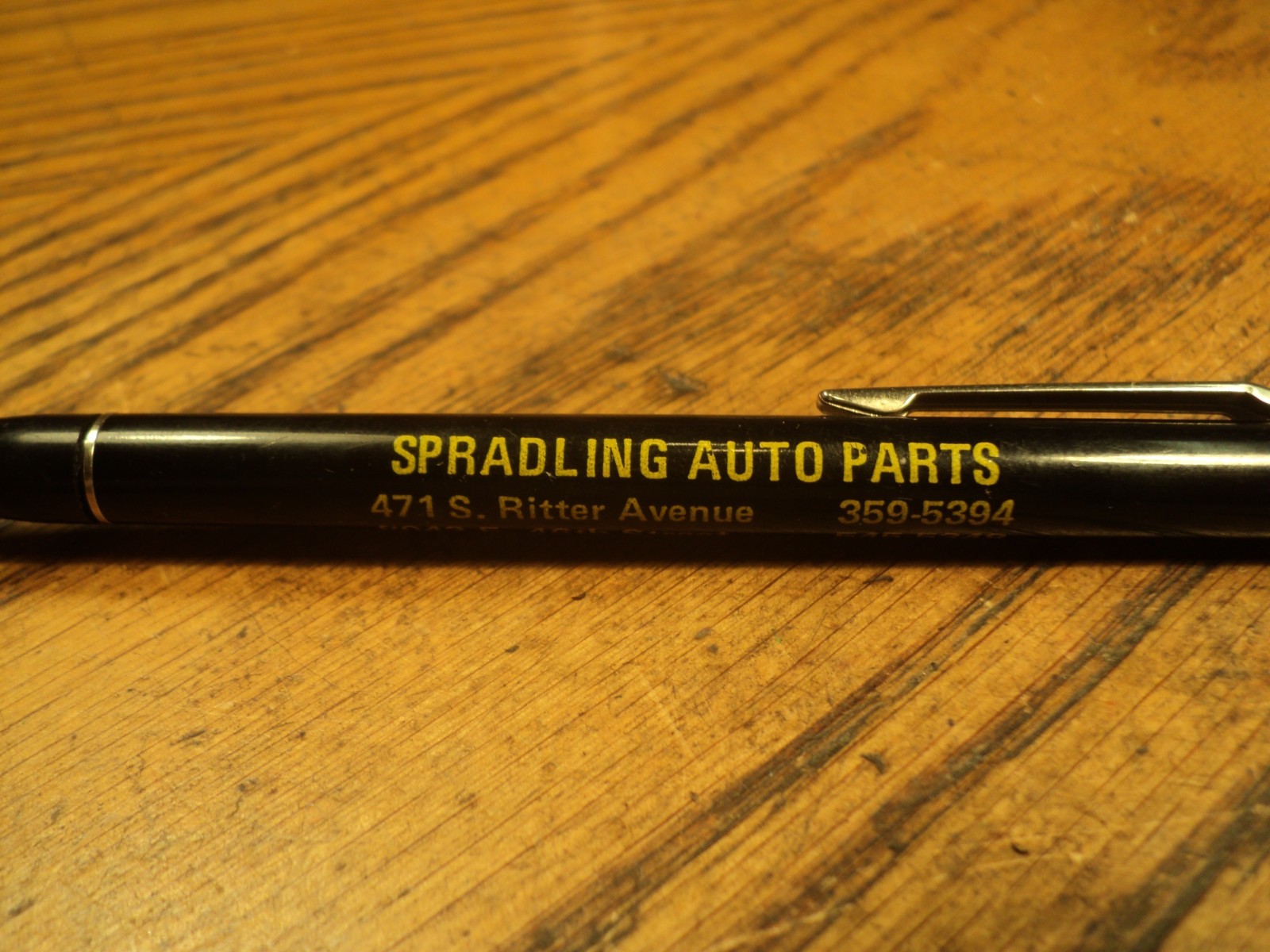 Vintage Autopoint Mechanical Pencil Spradling Auto Parts Metal Cap 5-5/8″ Long