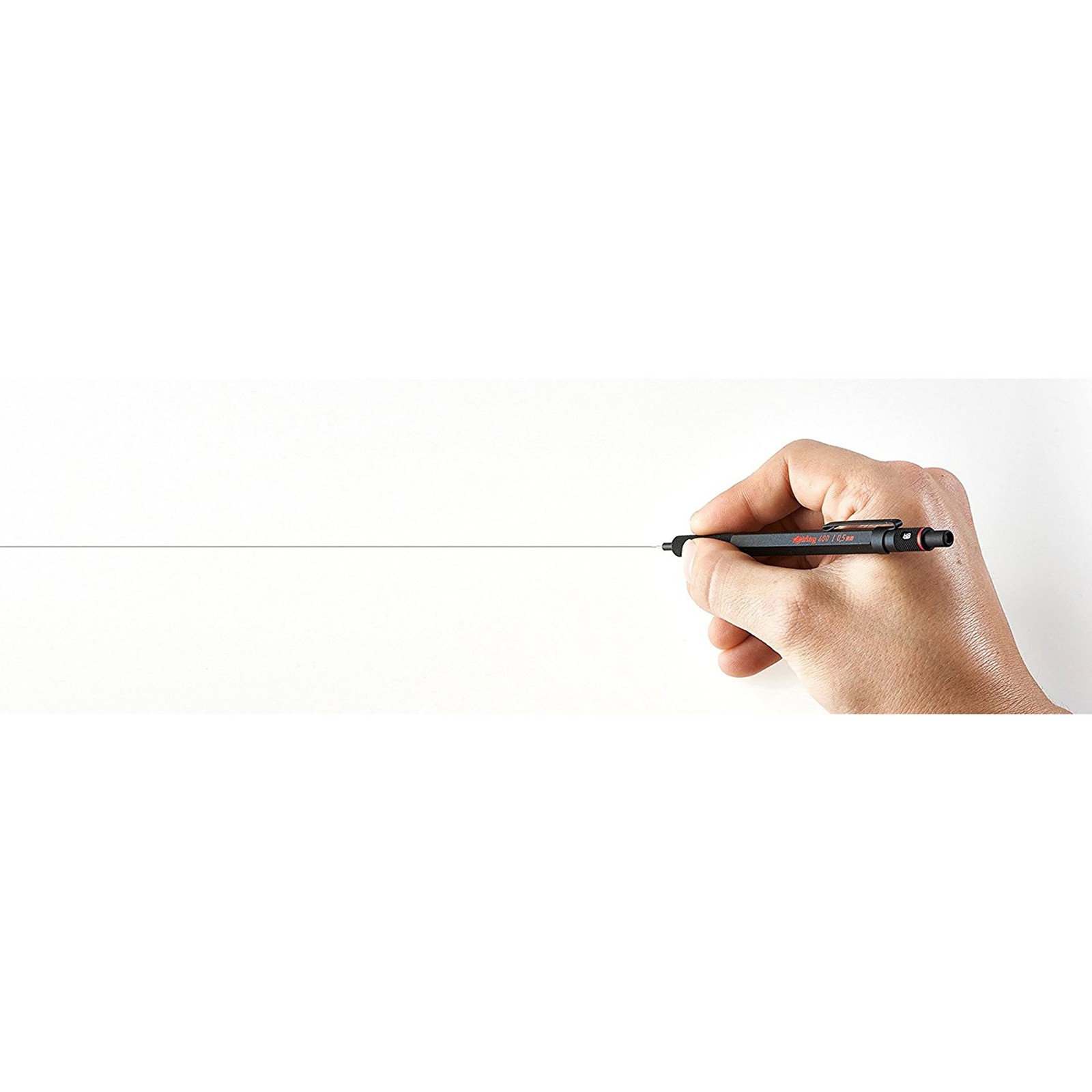 rOtring 600 Full-Metal Body 0.7mm Mechanical Pencil, Black, for 0.7mm, Black