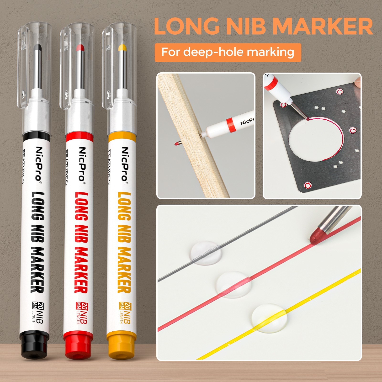 Nicpro 38 Pack Carpenter Pencils Set, Mechanical Pencil Set