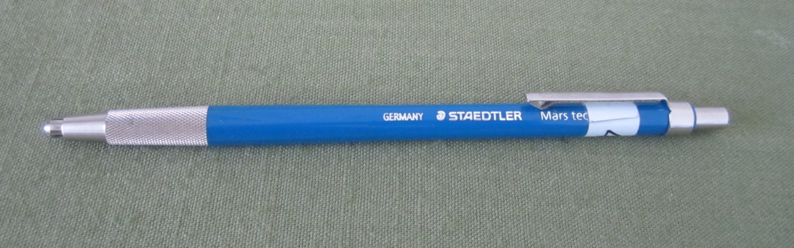Vtg Staedtler Mars Technico Lumograph Drafting Pencil 780 782 4B HB Blue Germany