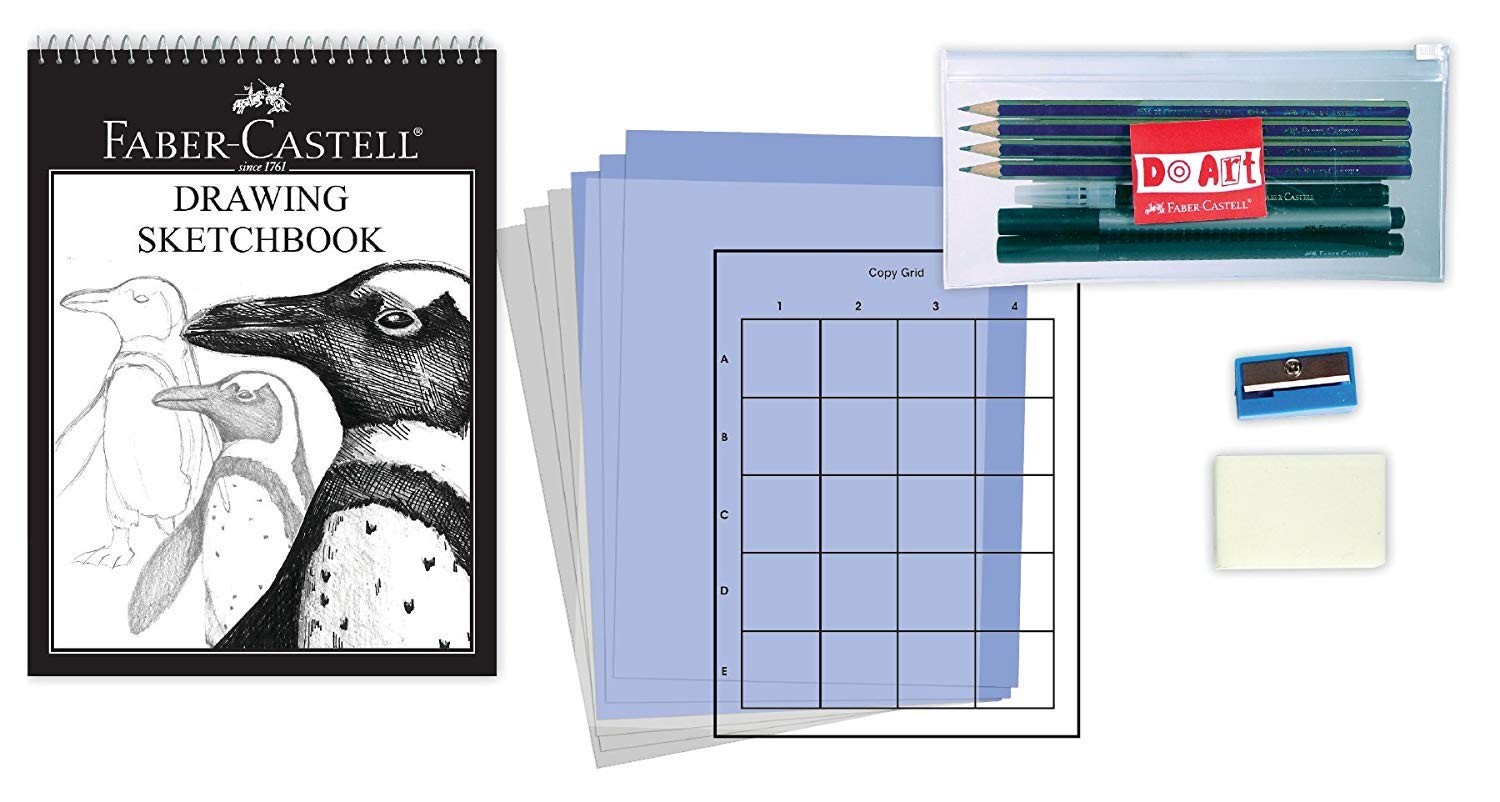 Faber-Castell – Do Art Drawing and Sketching Kit 1 Count (Pack of 1), red