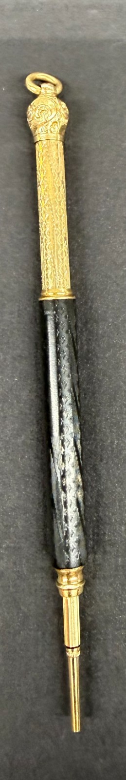 Antique Victorian William S Hicks Telescopic Magic Pencil 1871 Patent Gold BHR