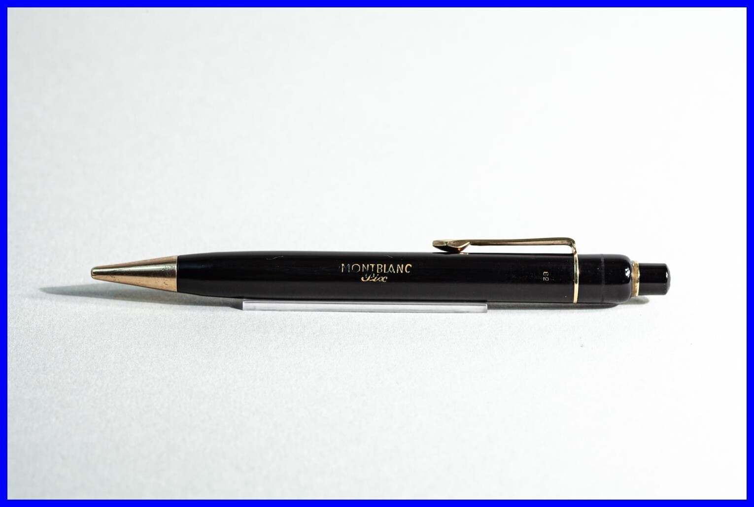 1940s RARE f 1.5 mm lead Montblanc 82 PIX Push Pencil yellow celluloid star