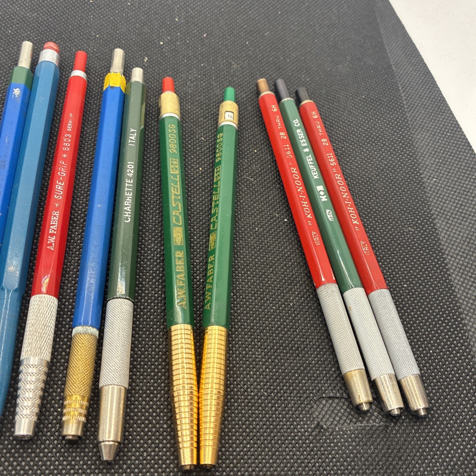 15 Lead Holders Lots Keufel Faber Charrette 9800 Sg Locktite #131 CCC