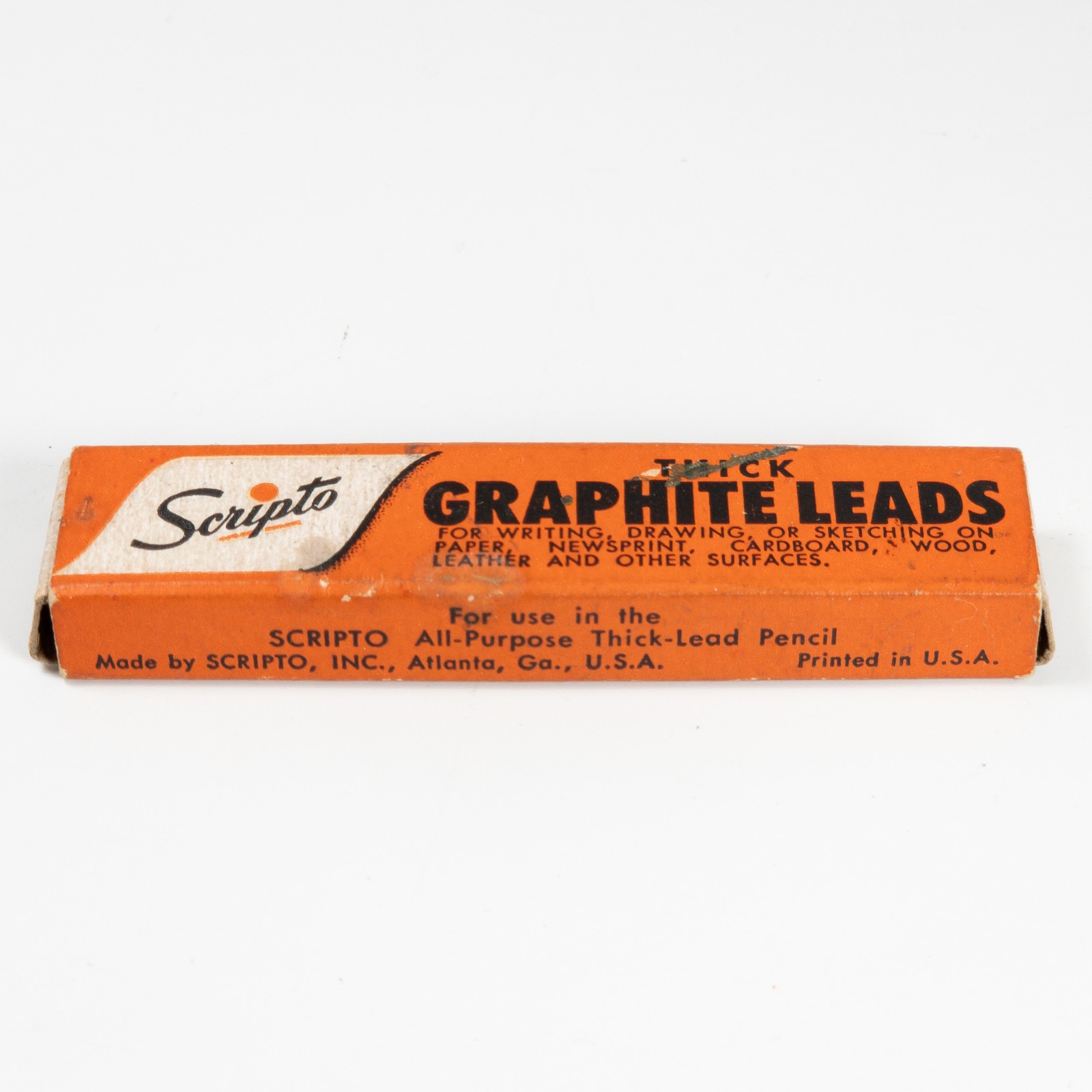 Vintage Scripto Thick Graphite 7B Very Soft Lead Lot Drawing Writing Art USA