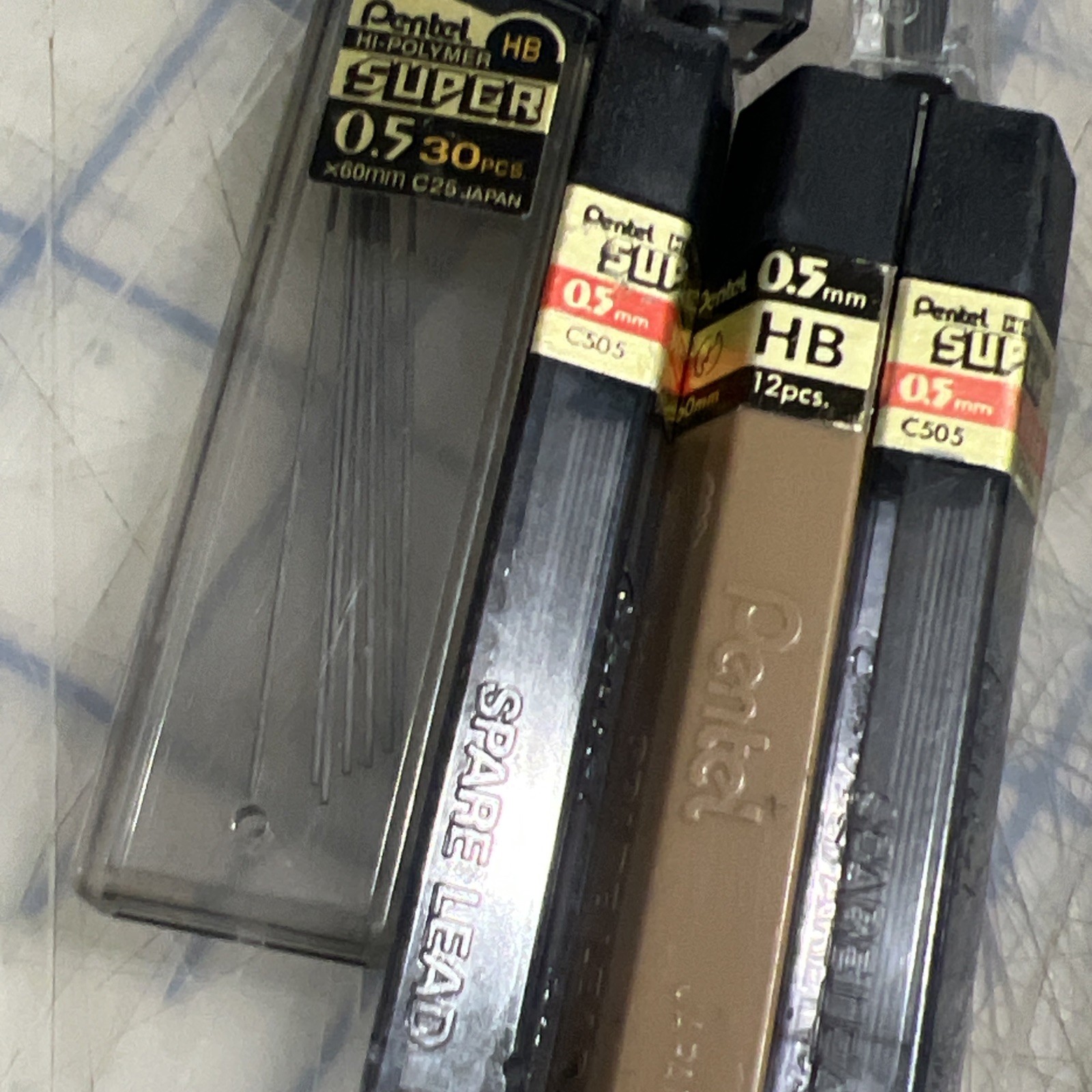 Vintage Pentel PS315 0.5mm Mechanical Pencil With Some Leads And Blum eraser
