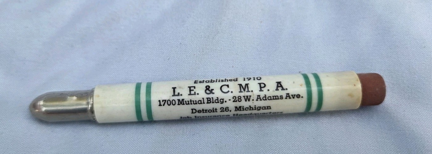 L.E. & C.M.P.A Bullet Pencil Advertising Detroit, MI Job Insurance
