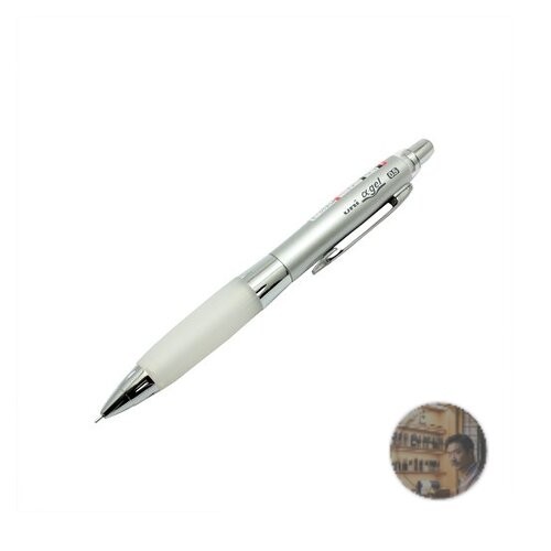 Mitsubishi Pencil Alpha Gel 0.5mm Mechanical Pencil White Shaka Shaka New