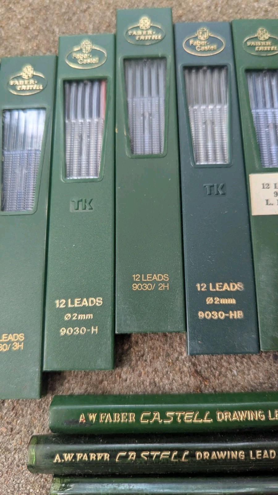 Big Lot 10 Packs Faber Castell Drawing Leads and Tubes Full Of Lead Germany
