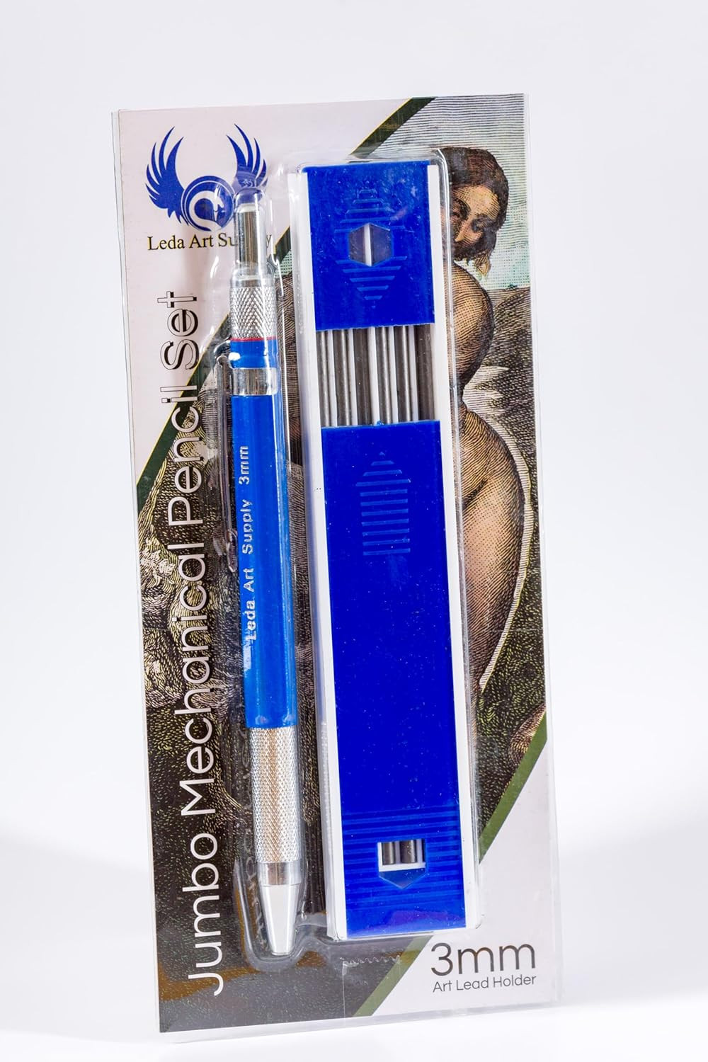 Leda Art 3.0mm Mechanical Pencil Set Drafting Pencil with Built-in Sharpener & 6