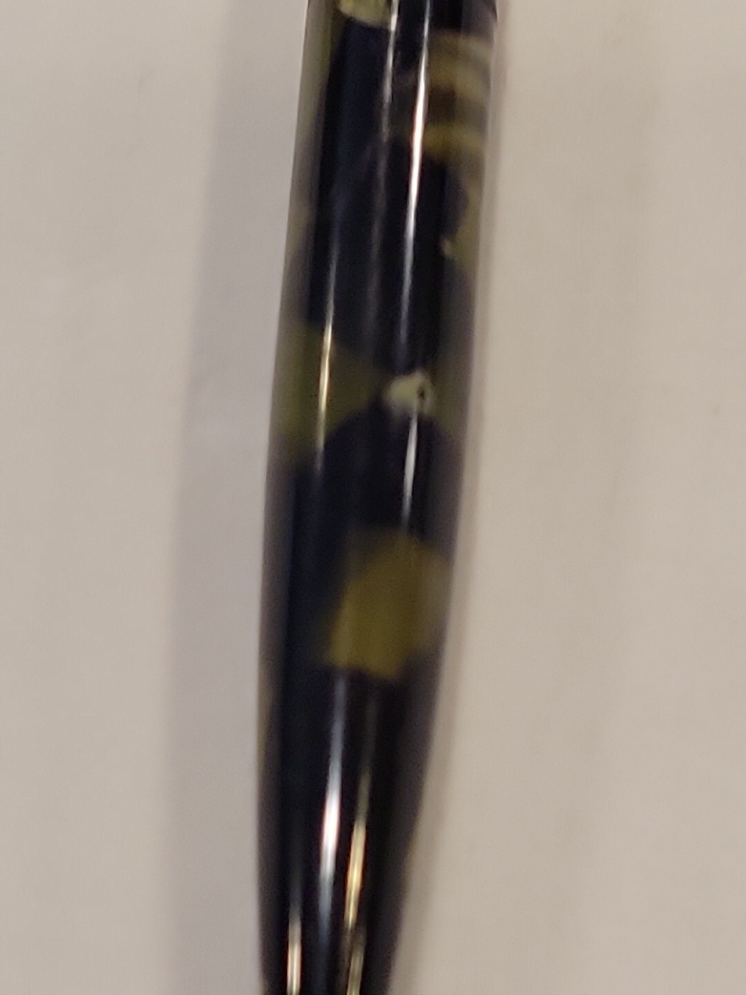 VTG GORGEOUS SHEAFFER OVERSIZE BALANCE PENCIL, BLACK AND GREEN PEARL USA #203