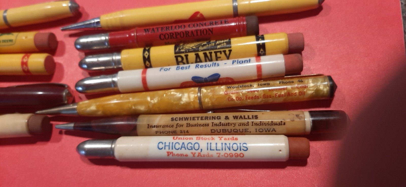 Bullet Pencils Mechanical Pencils Midwest Vintage Advertising Lot of 1 dozen