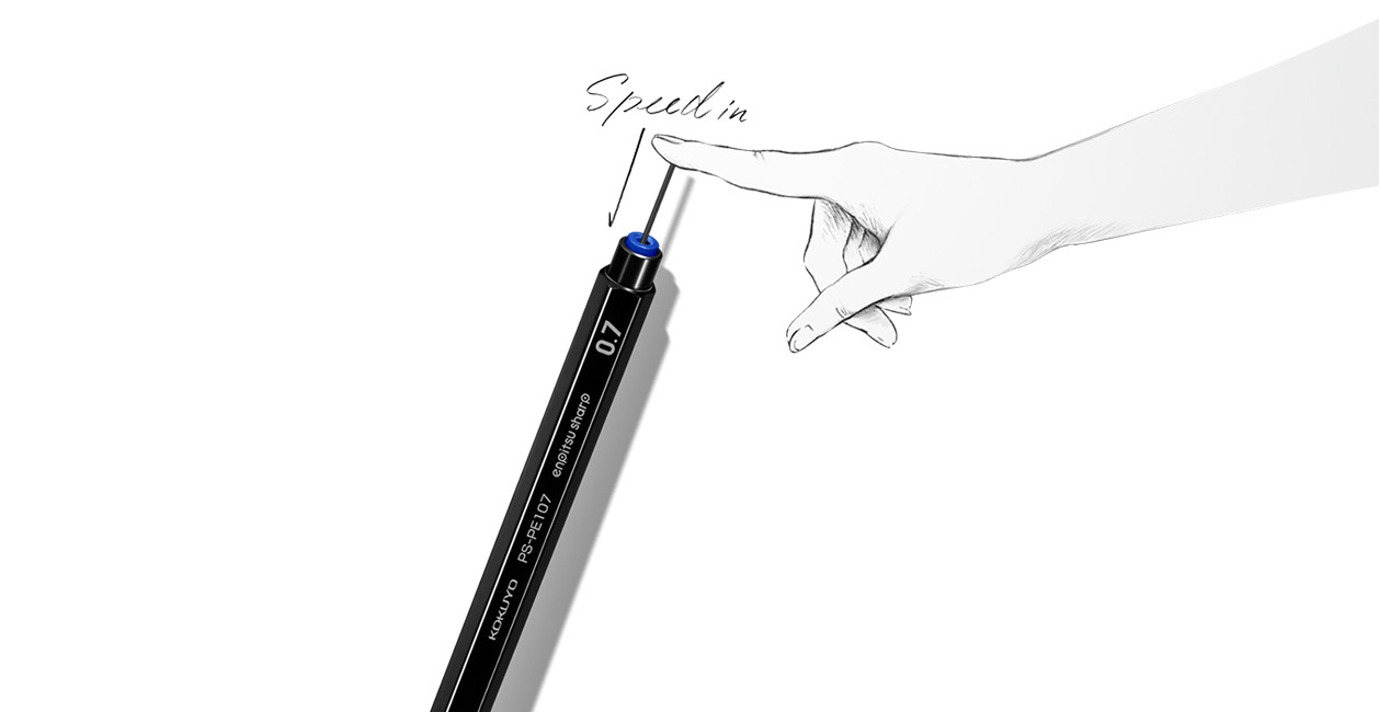 Kokuyo Mechanical Pencil “Enpitsu Sharp” 1.3mm Body Color Black