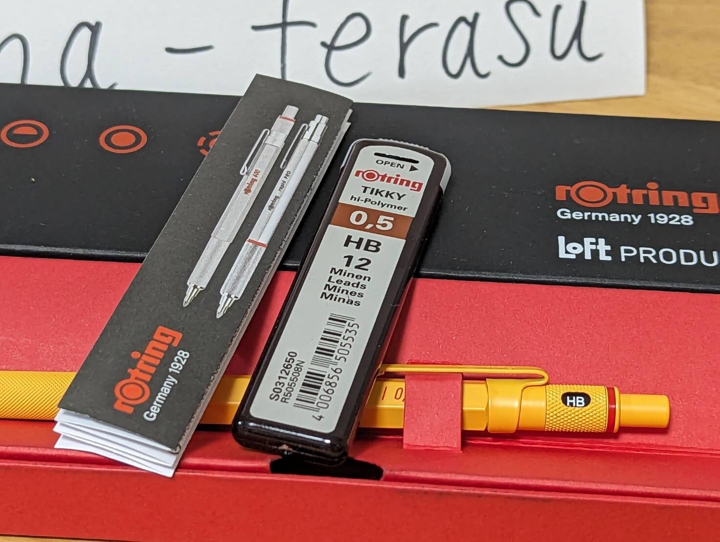 Rotring 600 Loft Limited Color Yellow Mechanical Pencil 0.5 mm With Box New