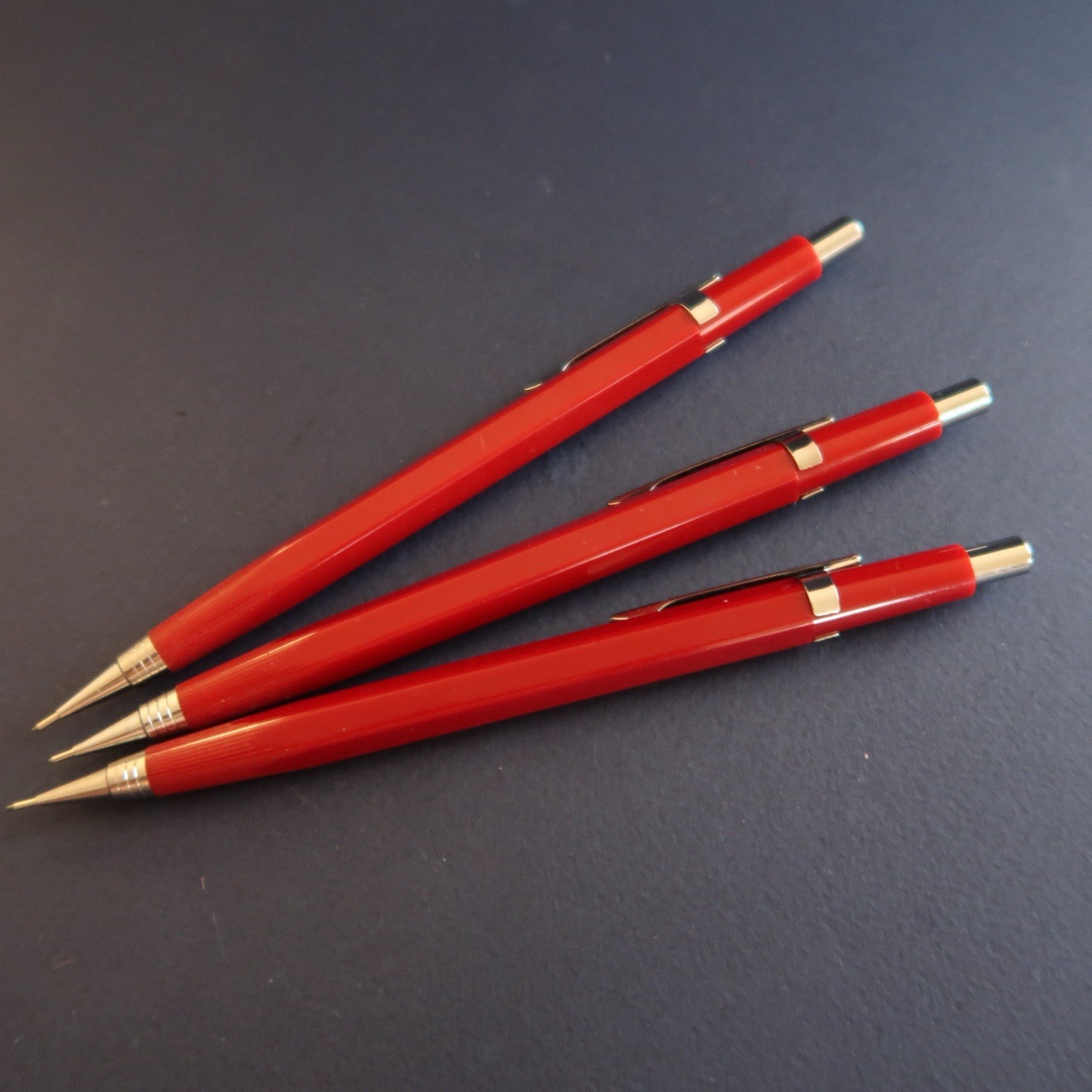 Vtg Berol Turquoise TM-7 Mechanical Pencil 0.7mm Red Drafting Drawing Lot Of 3