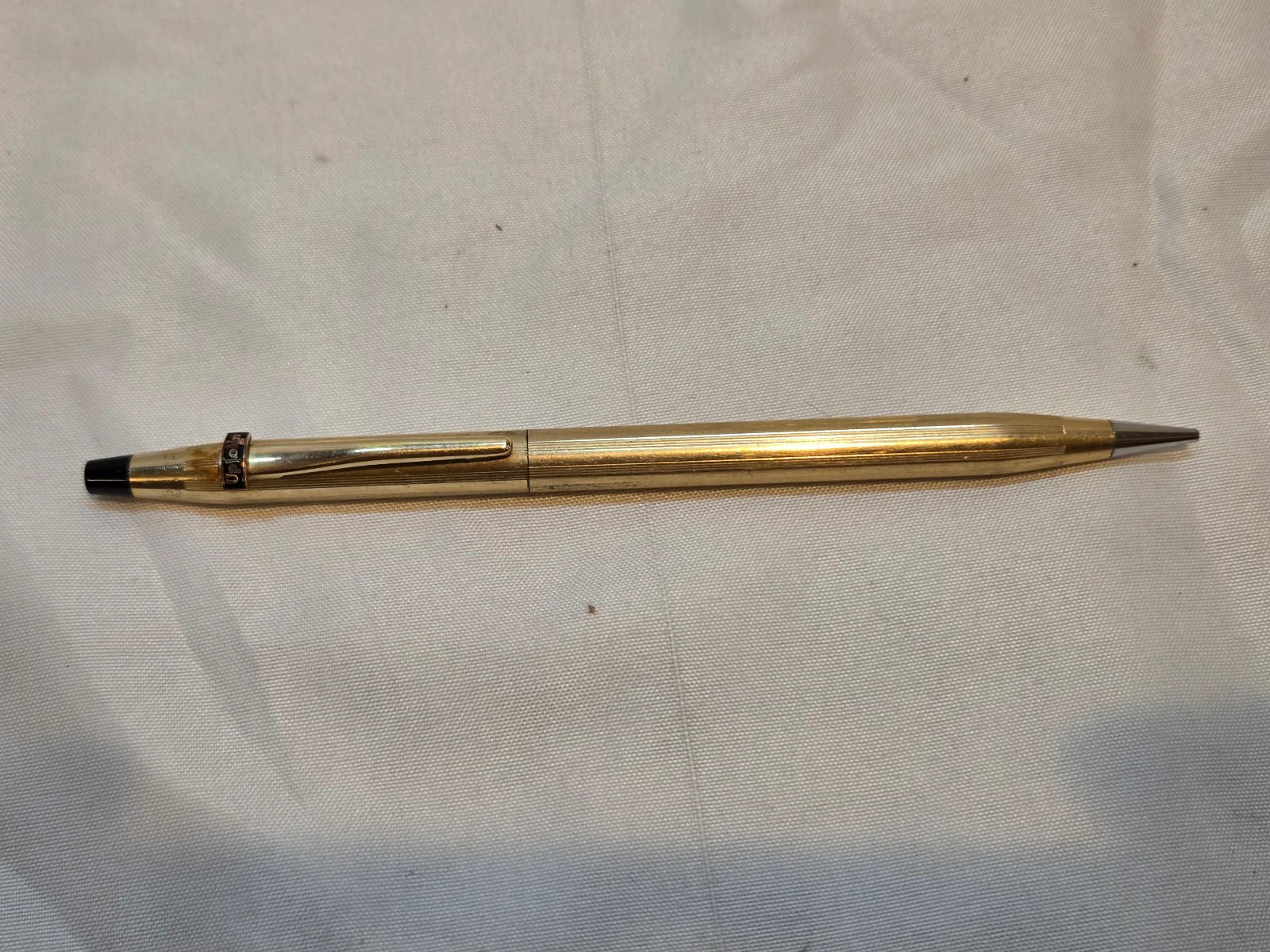 CROSS GOLD FILLED MECHANICAL PENCIL, UPJOHN LOGO, WITH EXTRA LEADS & ERASERS