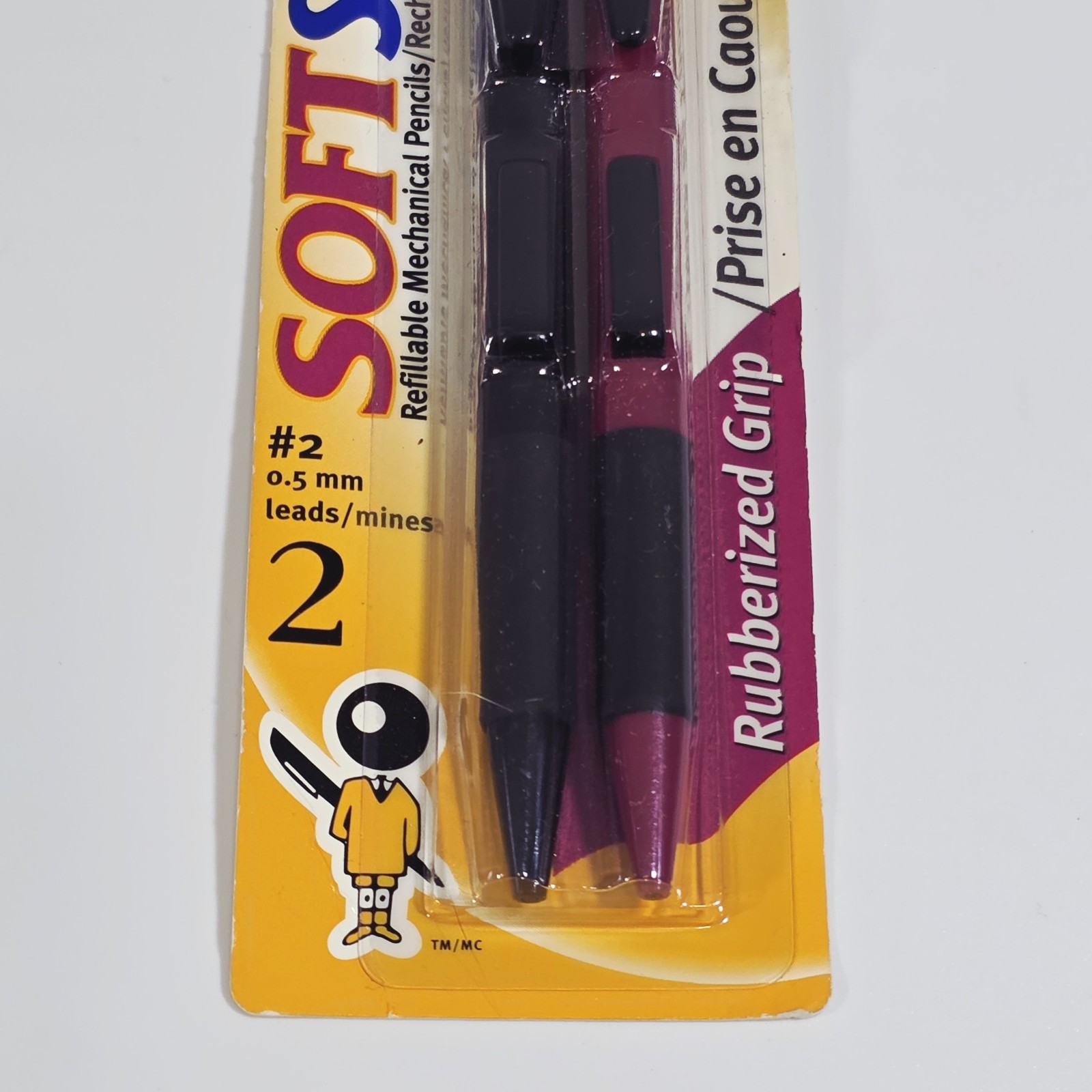 NEW NOS Sealed Bic Soft Sider Mechanical Pencils #2 0.5mm Pack Of 2 1997 Japan