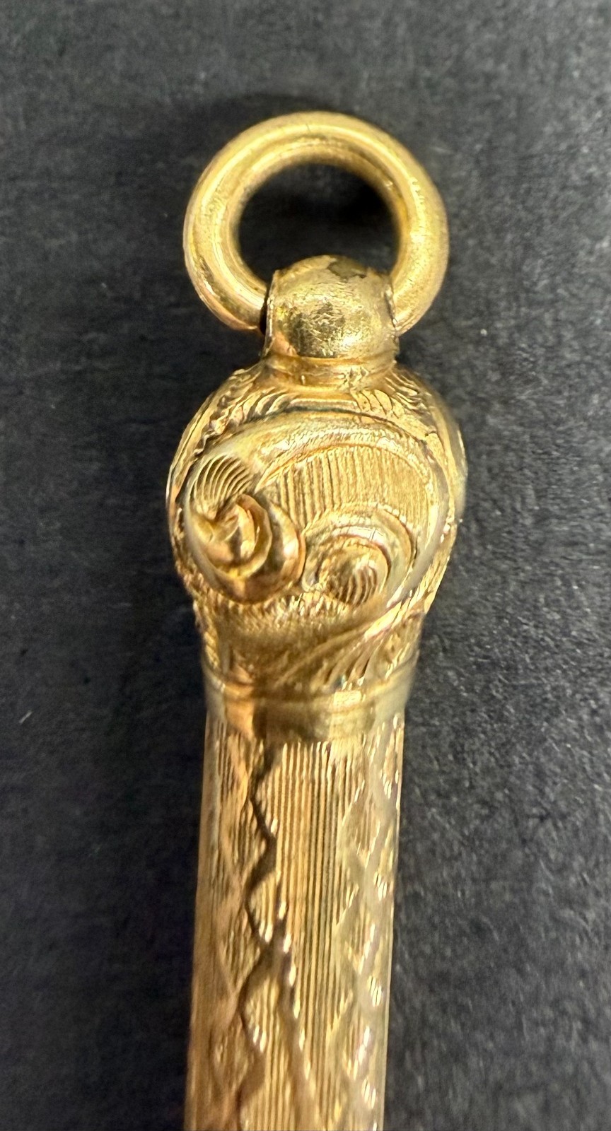 Antique Victorian William S Hicks Telescopic Magic Pencil 1871 Patent Gold BHR