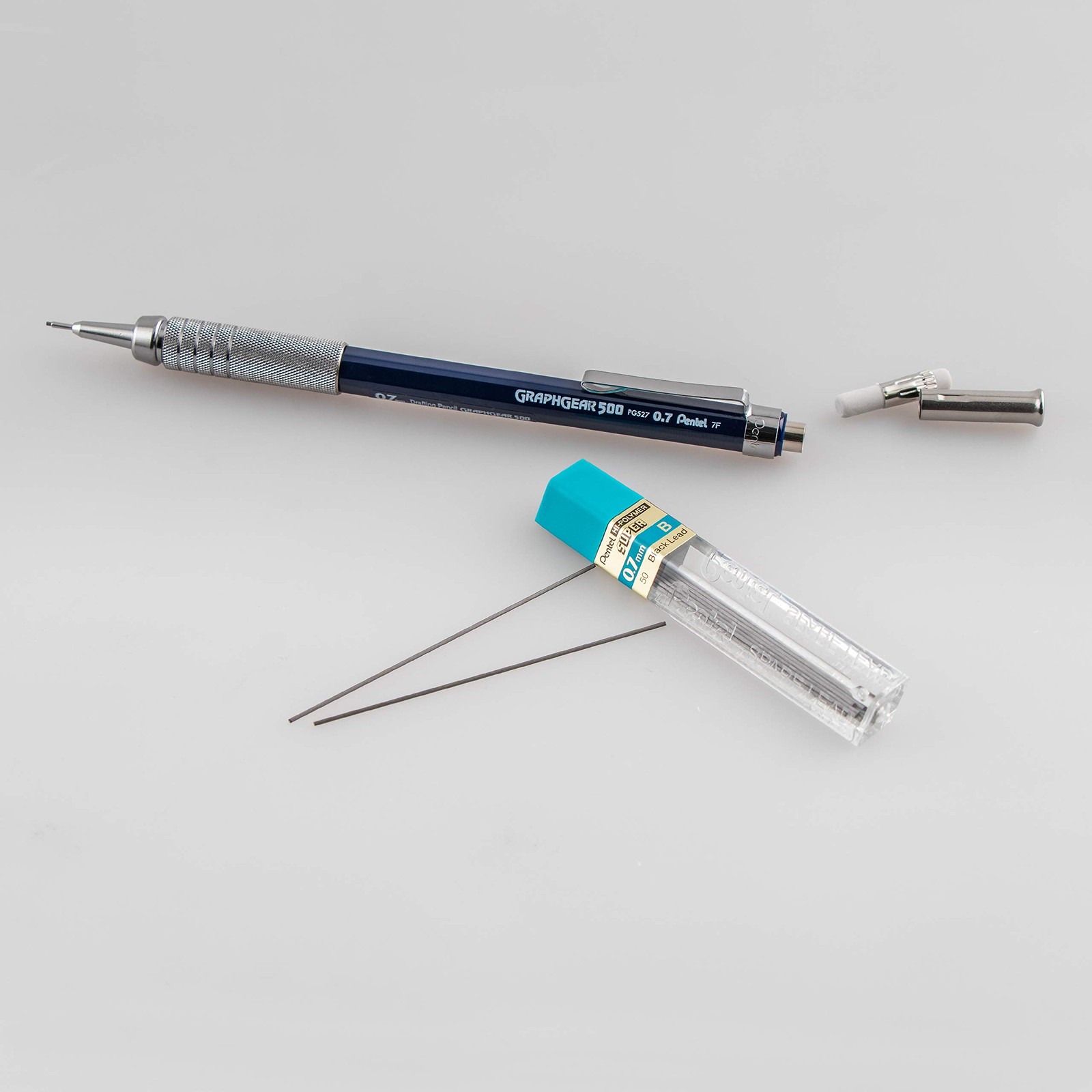 Pentel Drafting Kit with Graph Gear 500 Automatic 1 Count (Pack of 1), Blue