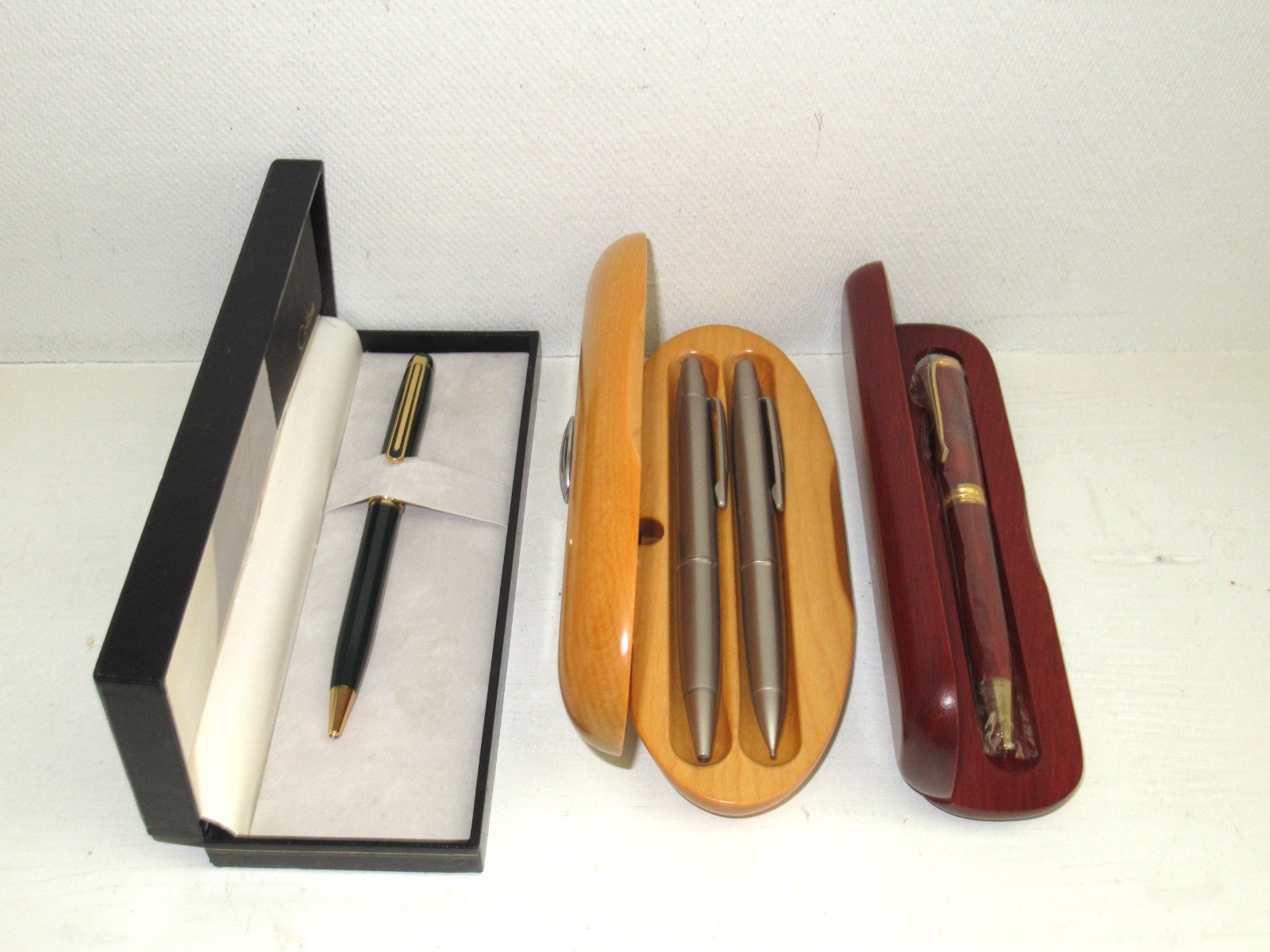 3 Vintage Ink Pens & Mechanical Pencil Colibri & More All Boxed