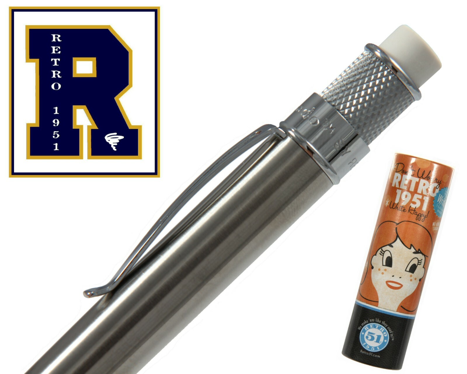Retro 51 Stainless 1.15 mm Mechanical Lead Pencil #VRP-1315