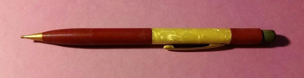 VINTAGE 1950-60’s FINEPOINT MECHANICAL PENCIL RED CORRECTING LEAD – WHITE & RED
