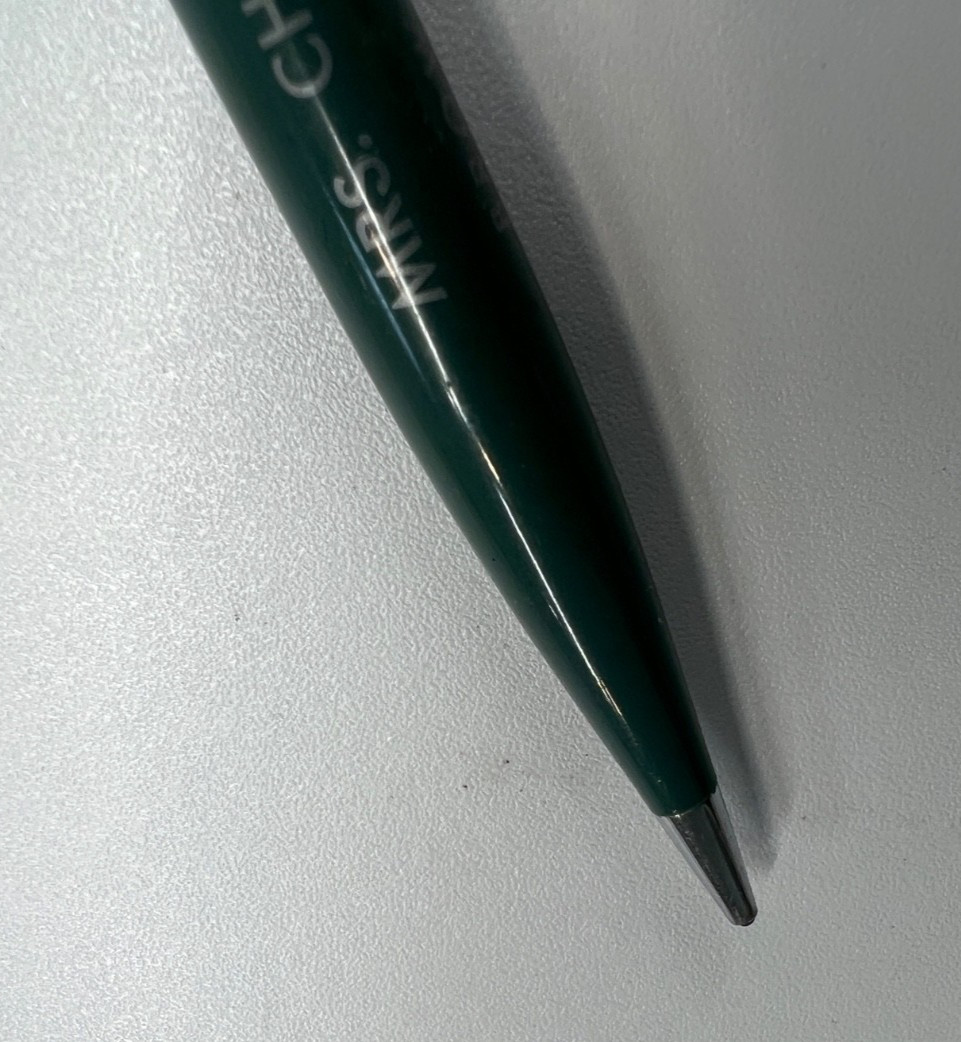 RARE VINTAGE REDIPOINT Mechanical PENCIL, Mrs Chas Ward-President, Brown&Bigelow