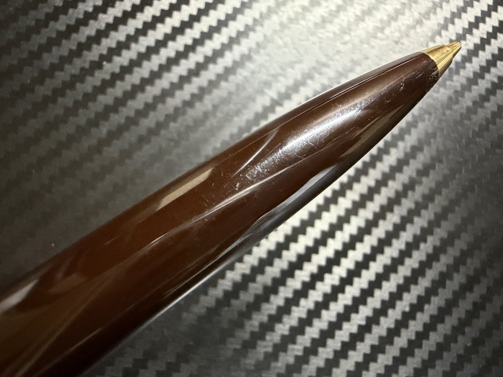 Pelikan W.-Germany D400 Brown Stripe 0.5mm Mechanical Pencil excellent