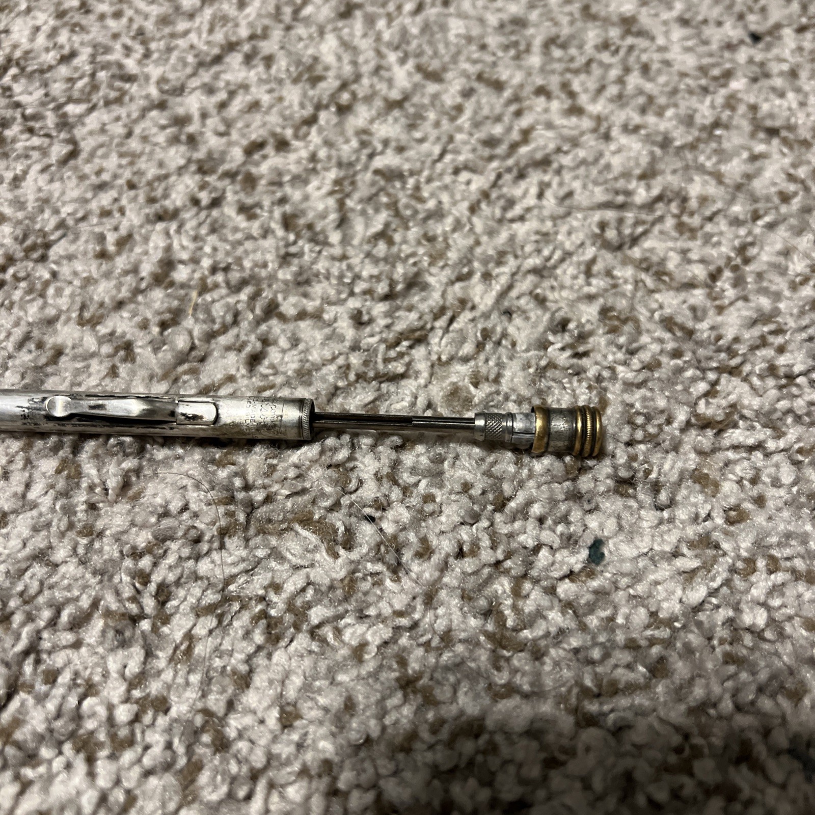 Antique Art Deco Redipoint Ingersoll Rolled Silver Mechanical Pencil 1.18 MM Lea