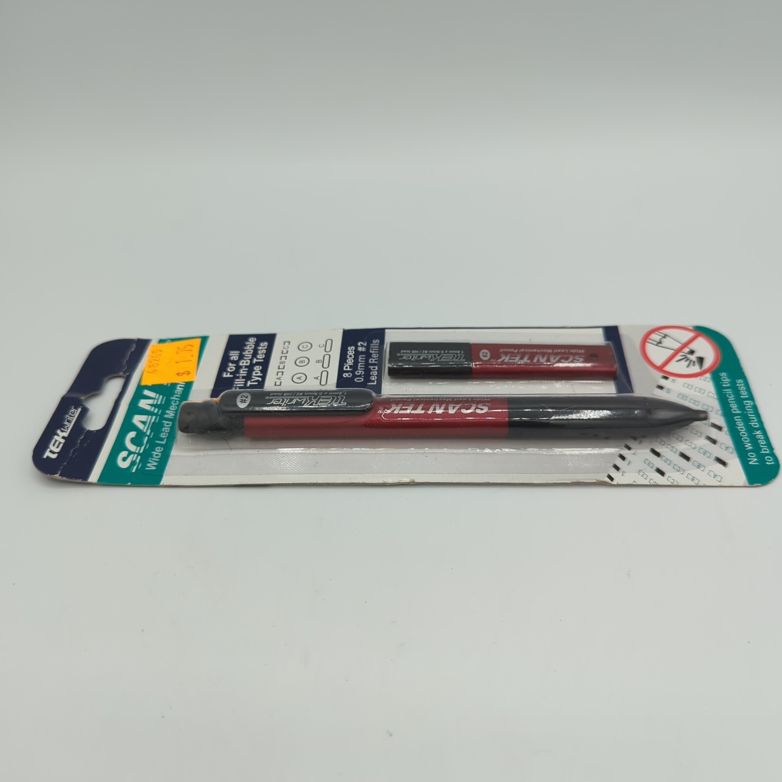 Tek Writer Scan Tek Wide Lead Mechanical Pencil 0.9 mm #2 HB With Refills 2008