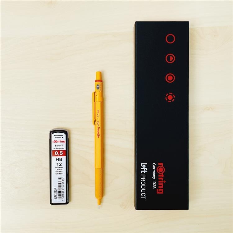 Rotring 600 Loft Limited Color Yellow Mechanical Pencil 0.5 mm With Box New JPN