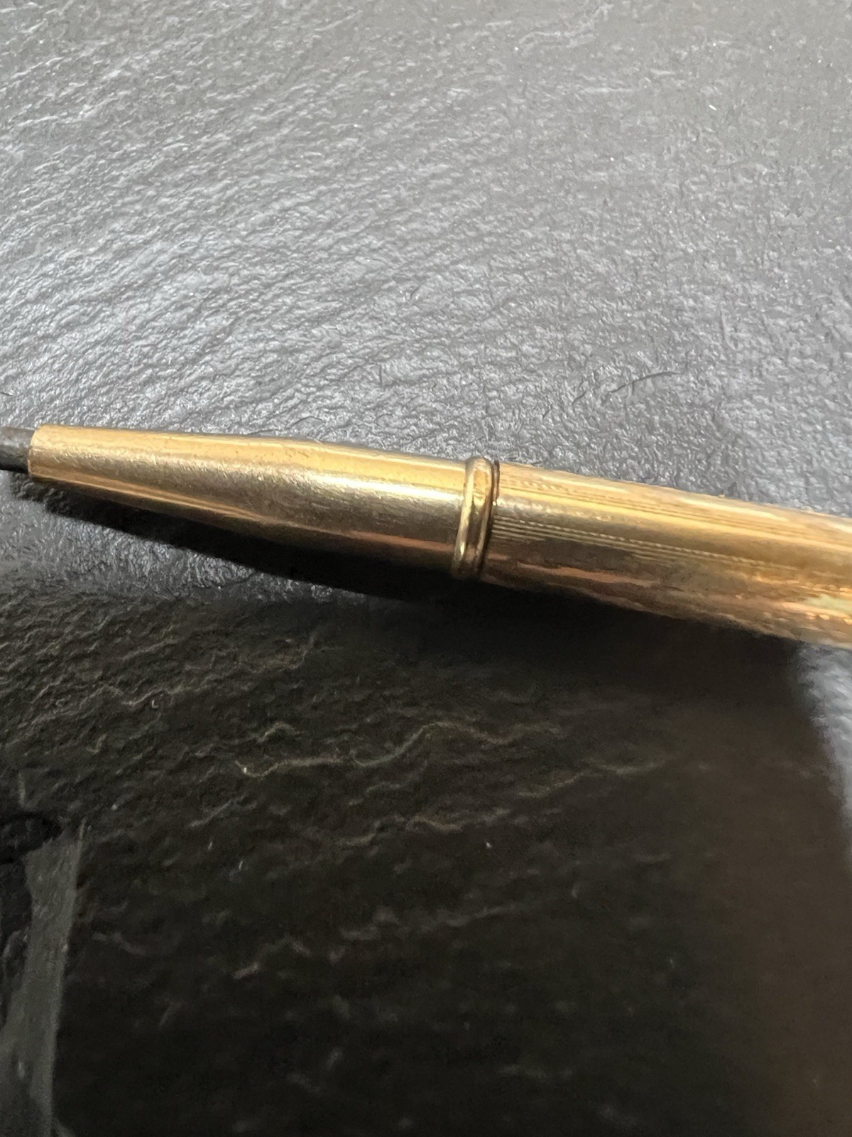 VINTAGE GOLD FILLED MECHANICAL PENCIL FOB PENDANT 2 3/4 INCHES LONG LARGE LEAD