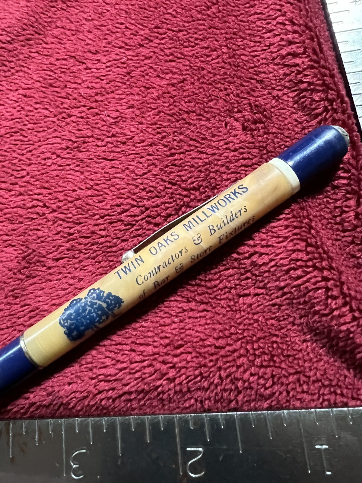Vintage Mechanical Pencil, Twin Oaks Millworks in Arlington, MN. Phone 22!
