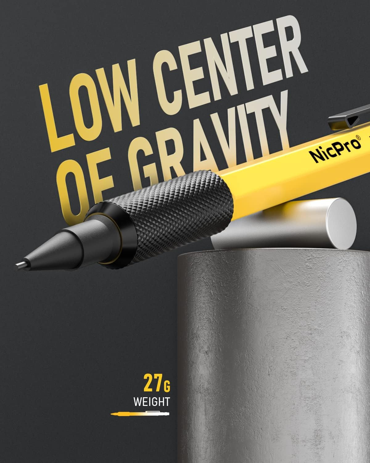 Nicpro 3 PCS 1.3 Mm Mechanical Pencil Set with 48 Lead Refills, 3 Eraser – Weath