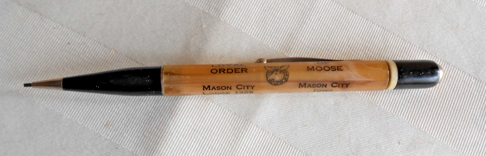Redipoint Mechanical Pencil Vintage Loyal Order of Moose Mason City, IA #1328