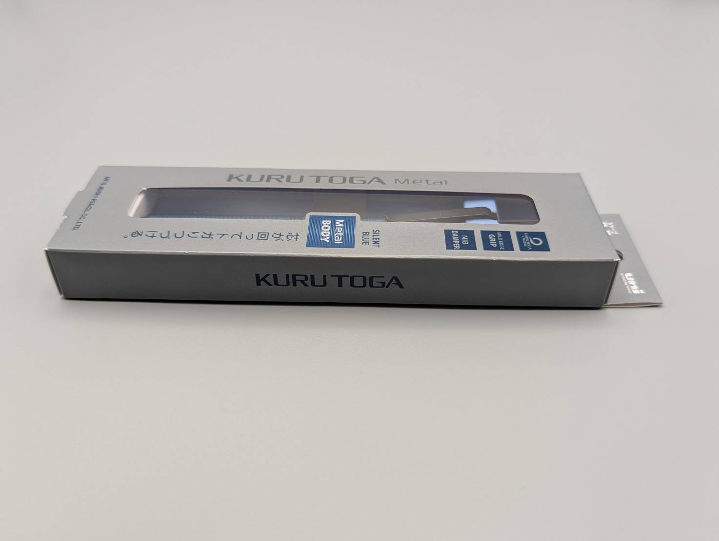 Uni Kuru Toga Metal Mechanical Pencil 0.5mm M5-KH1P Silent Blue
