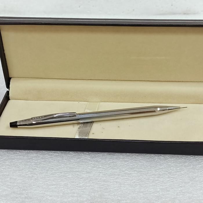 Vintage CROSS Century Mechanical Pencil Lined Silver Tone Original USA VP296