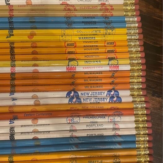 1970s Vintage NBA #2 pencils Unsharpened