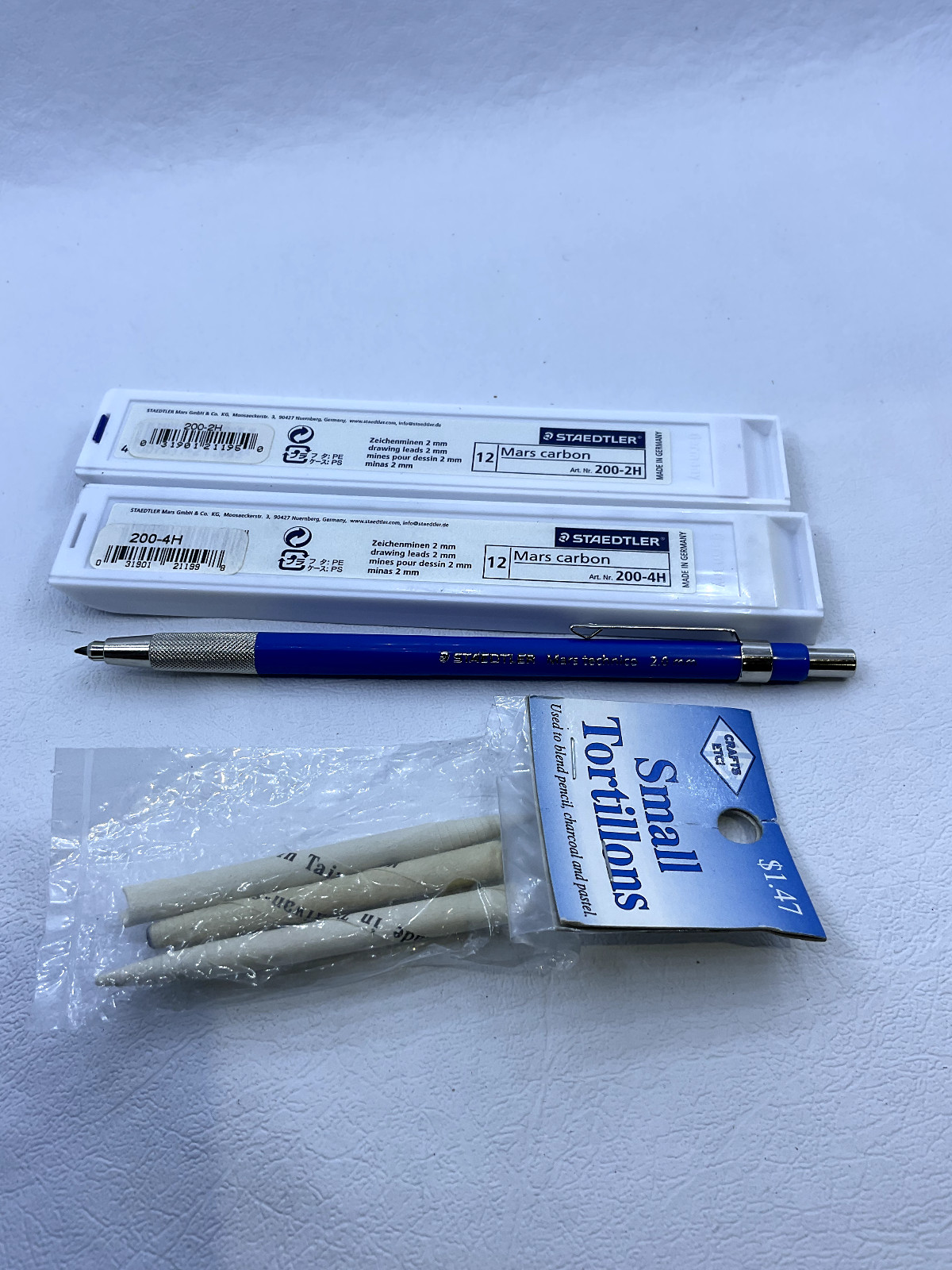 STAEDTLER Mars technico 2.0 + Mars Carbon 12X2.0mm 2H & 4H
