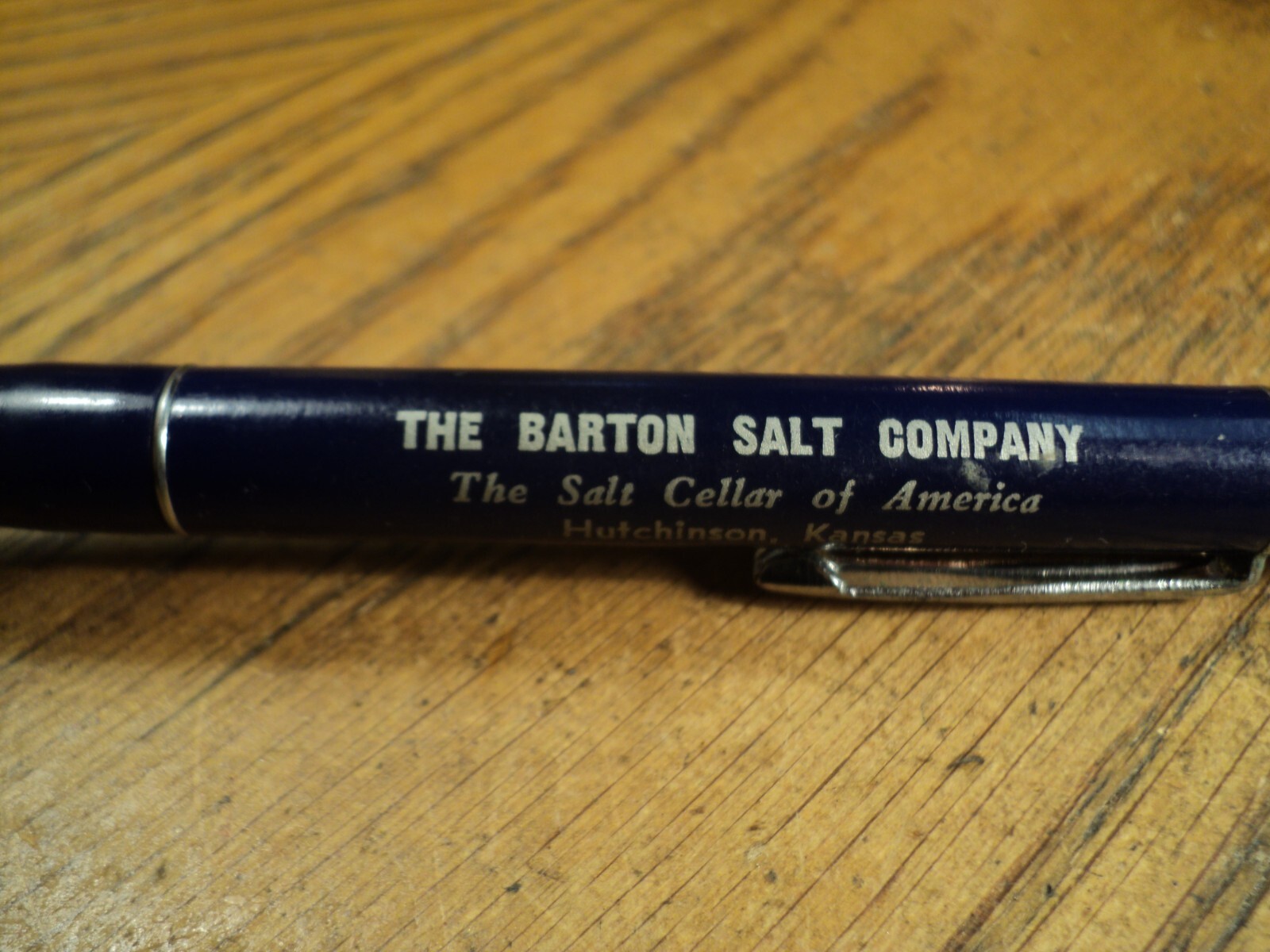 Vintage Ritepoint Mechanical Pencil Barton Salt Company 5-5/16″ Long Can Top