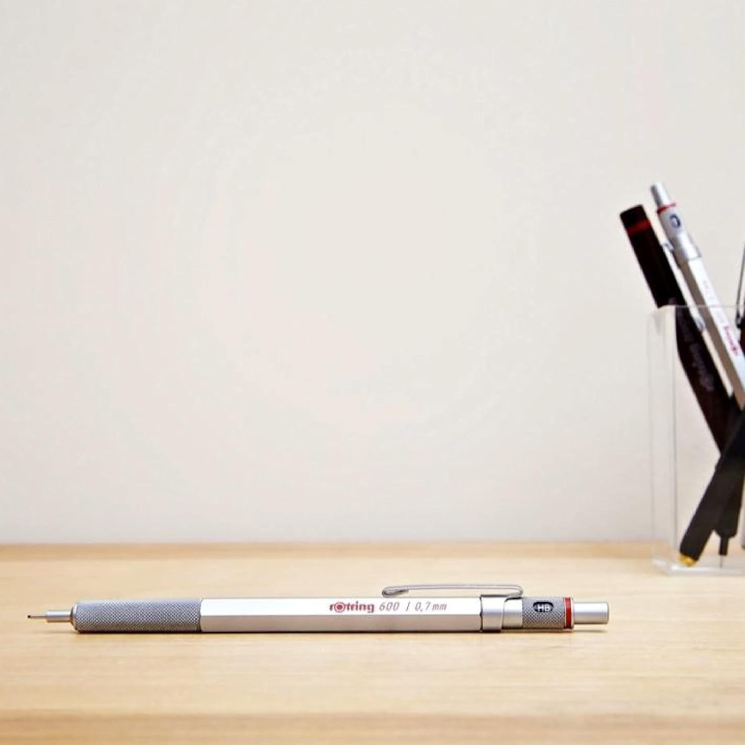 Rotring 600 Mechanical Pencil, 0.7 Mm Lead, Silver Metal Barrel – for Technical